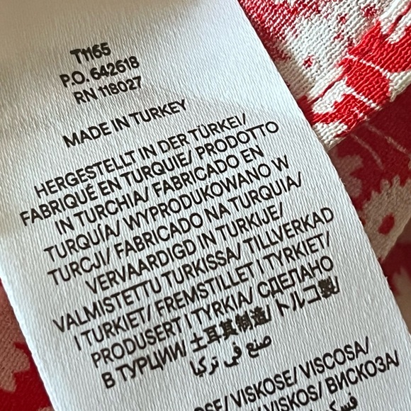 Boden Sweetheart Printed Top Size 6 - Picture 8 of 10